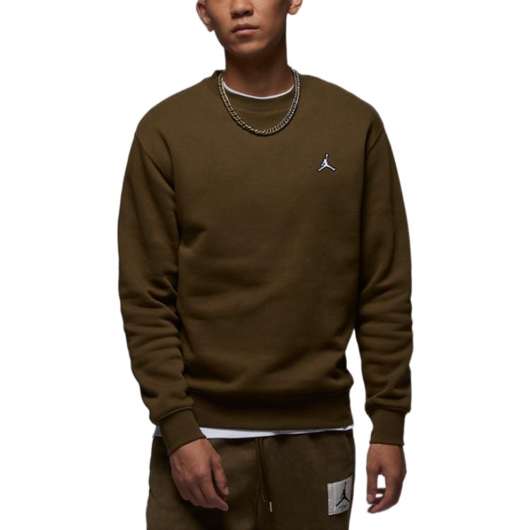 Air Jordan Fleece Crewneck Top 'Olive' FB7656-361