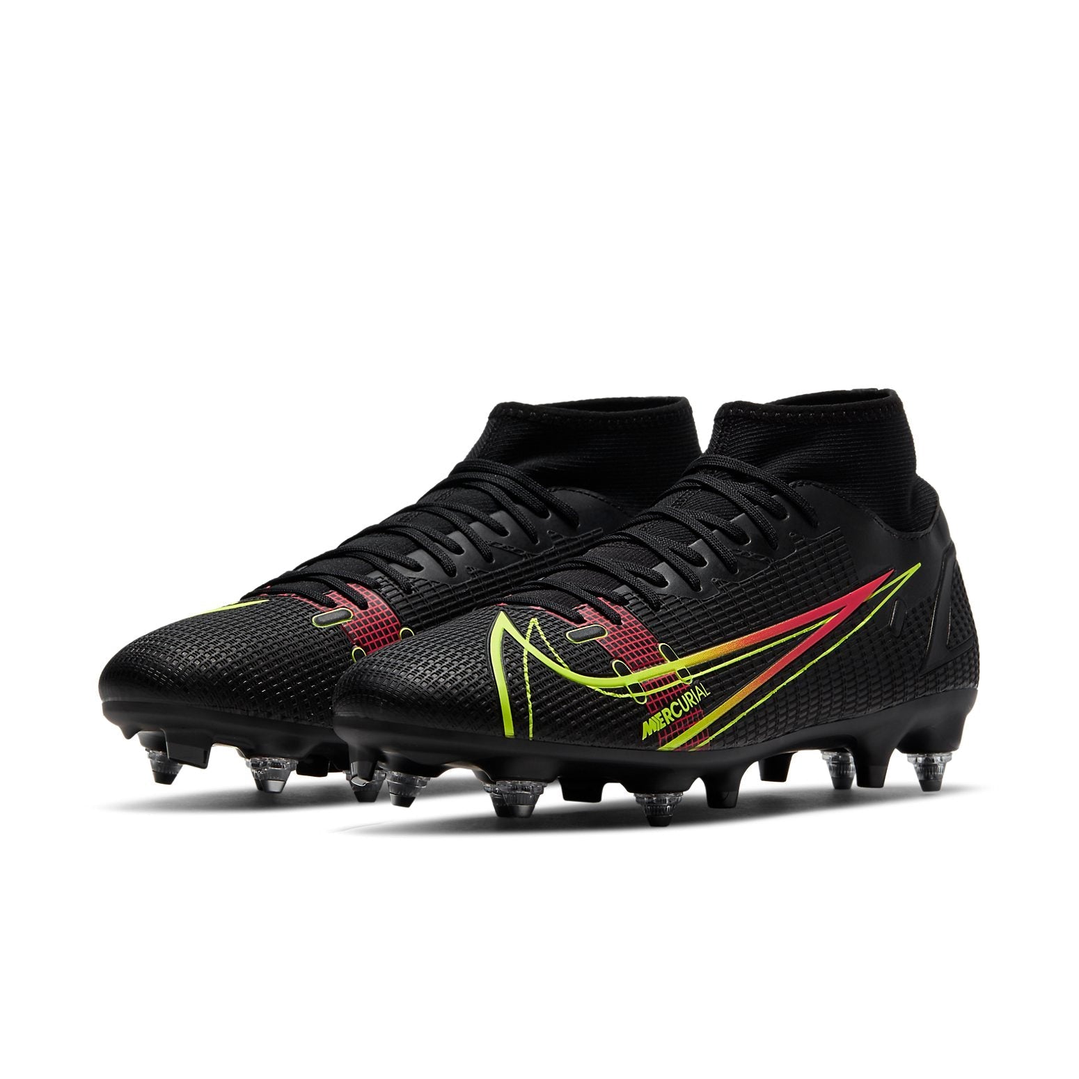 Nike Mercurial Superfly 8 Academy SG Pro 'Black Yellow Red' CW7432-090