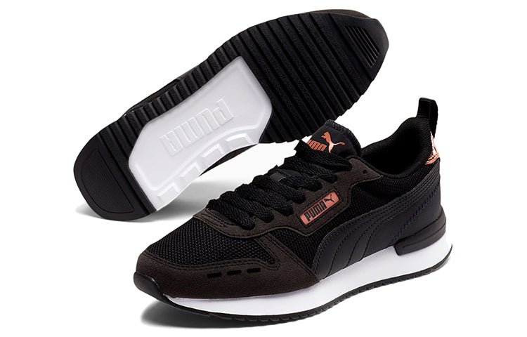 (WMNS) PUMA R78 Metallic Black/Gold 374489-01