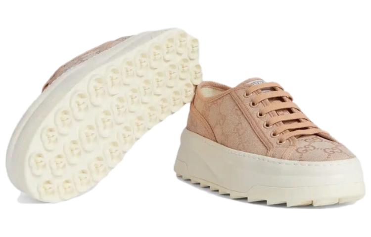 (WMNS) Gucci GG Leather Sneakers 'Neutral' 746766-FABZZ-5641