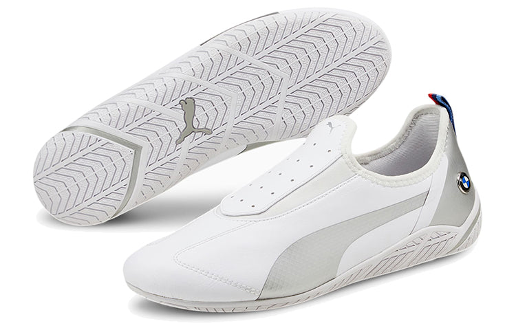 (WMNS) PUMA Bmw M Motorsport Ridge Cat Low Top Running Shoes White/Grey 306636-02