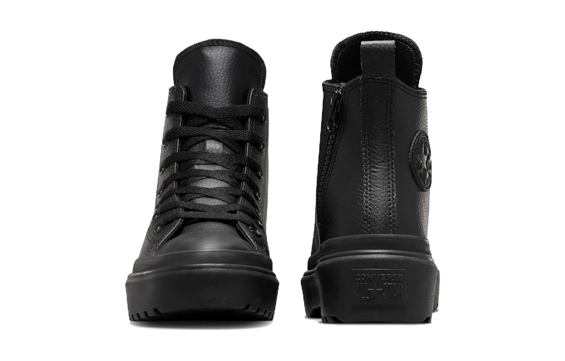 (GS) Converse Chuck Taylor All Star Lugged Lift Platform Leather 'Black' A04819C
