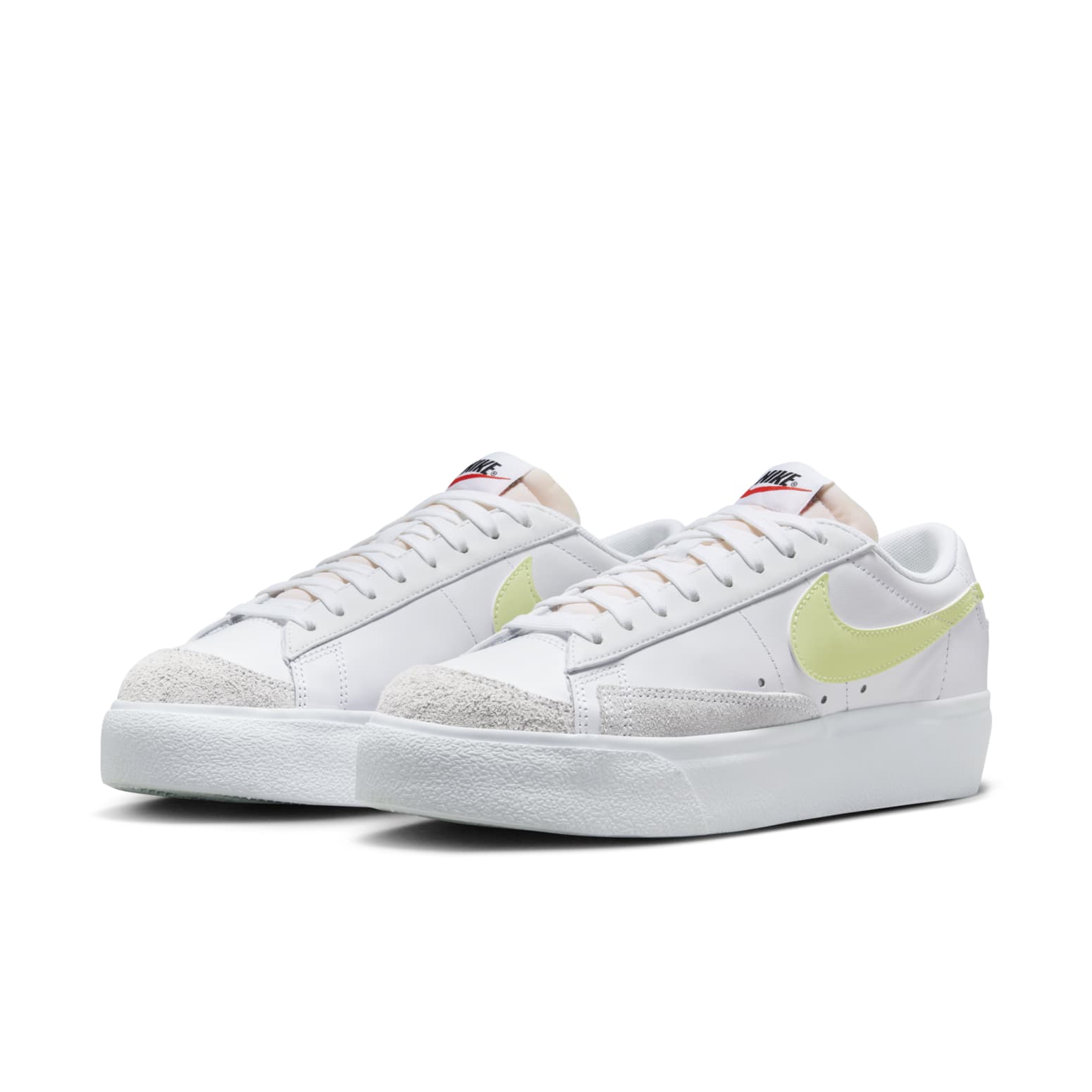 (WMNS) Nike Blazer Low Platform 'White Life Lime' DJ0292-115