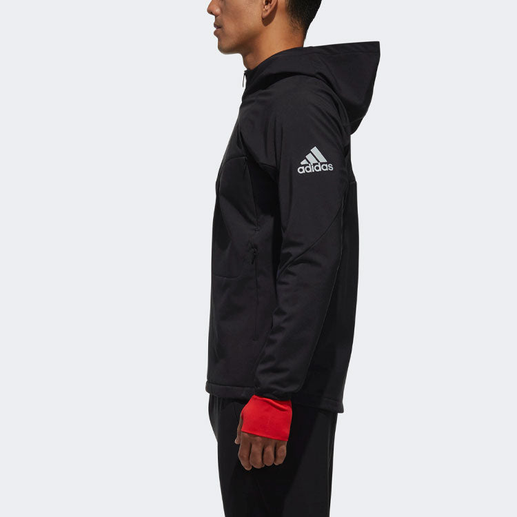 adidas Wk Shell Jk Casual Sports Woven Hooded Jacket Black CZ2173