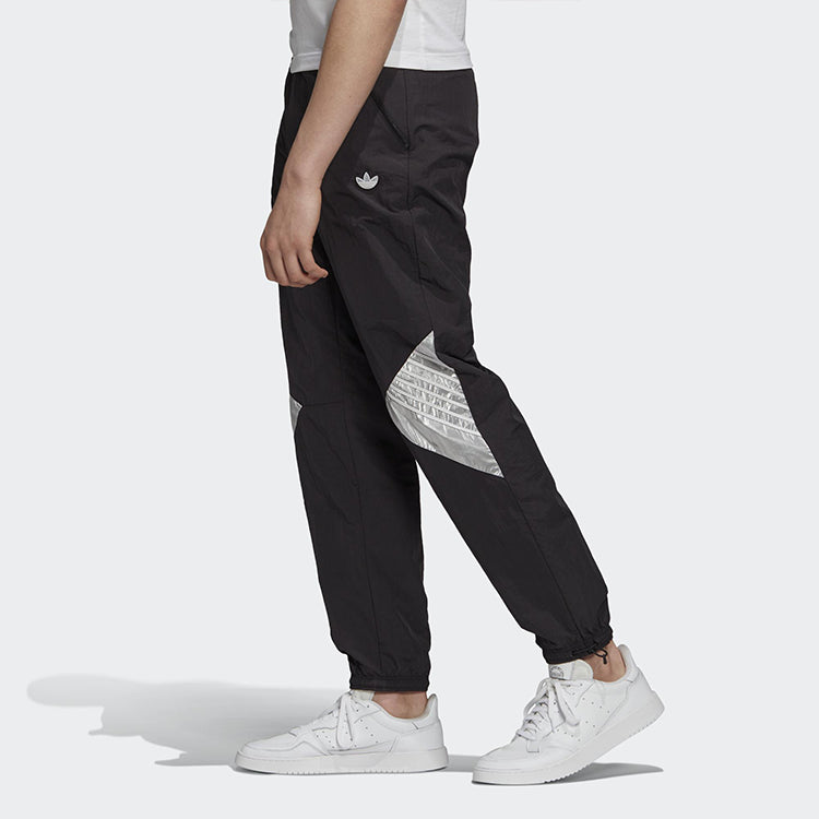 adidas originals Tolima-02 Trackp Reflective Logo Casual Training Sports Long Pants Black GD5804