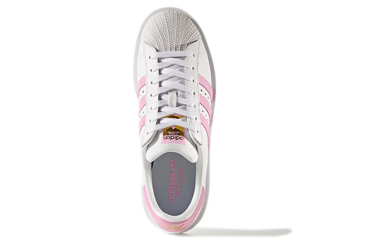 (WMNS) adidas originals Superstar Bold 'White Pink' BY9076