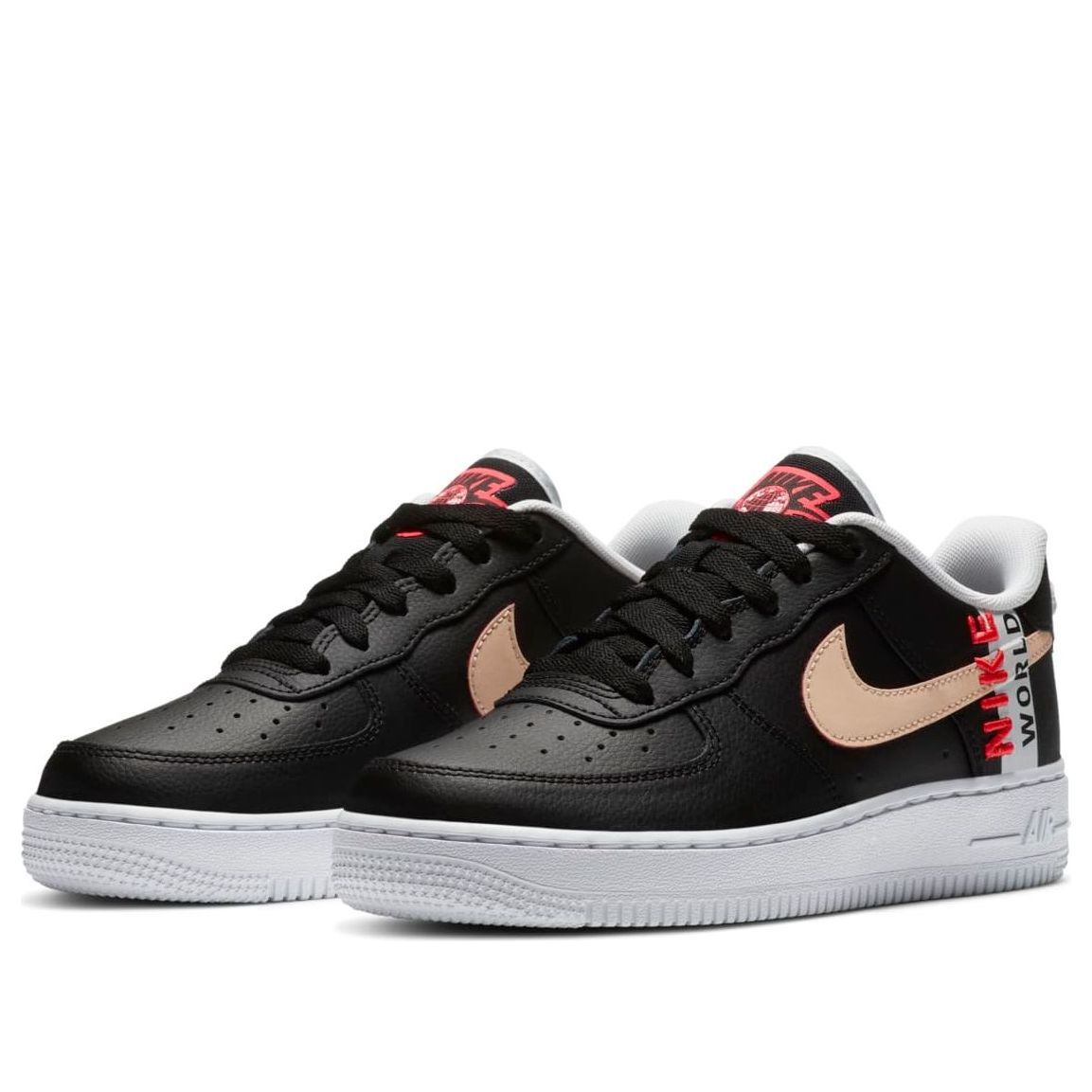 (GS) Nike Air Force 1 LV8 1 'Worldwide Pack - Black Crimson' CN8536-001