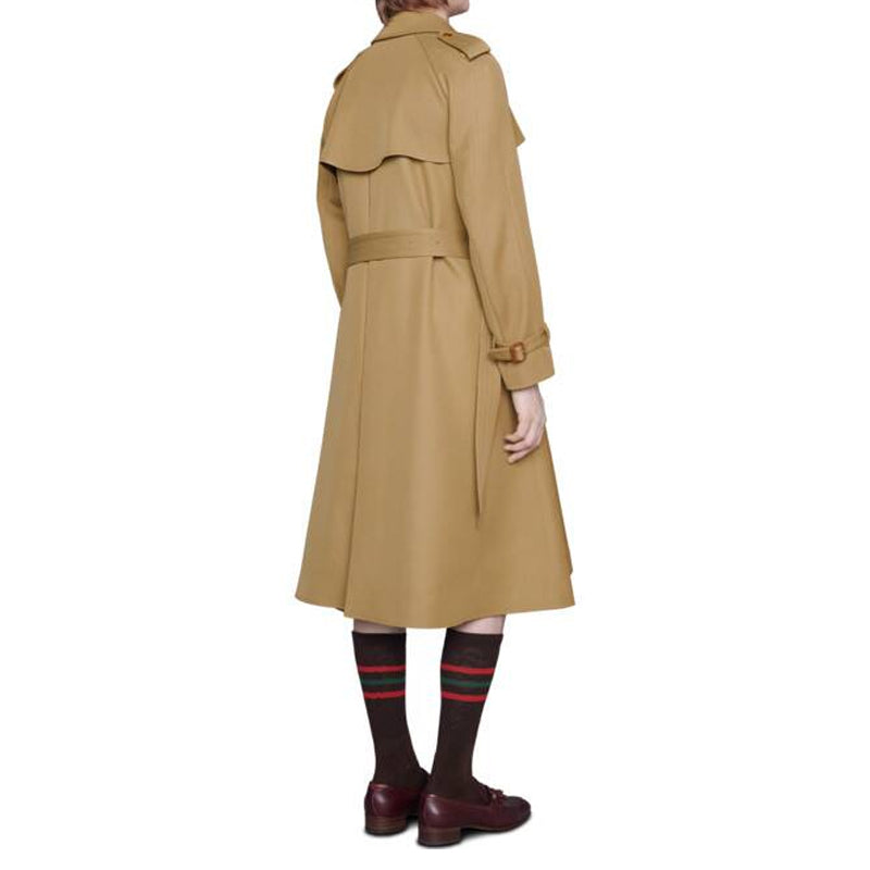 Gucci Boutique Wool Trench Coat For Men Camel 624417-ZAEA3-2025