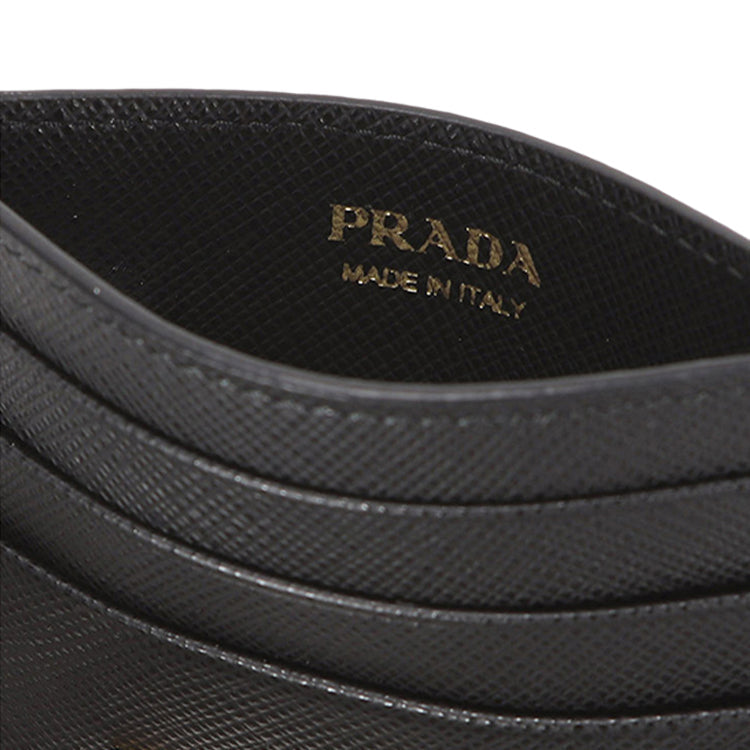 (WMNS) PRADA FW25 Saffiano Leather Card Holder 'Black' 1MC025-QWA-F0002