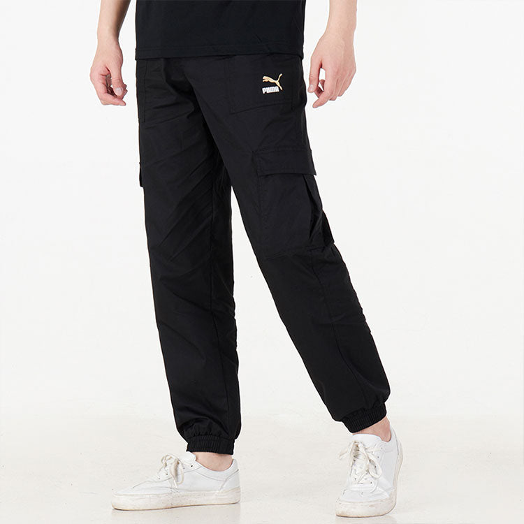 PUMA Logo Classics Cargo Pants 'Black' 536307-51