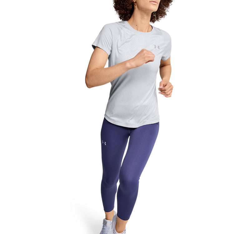 (WMNS) Under Armour Qualifier Iso-Chill Embossed Grey 1350179-014