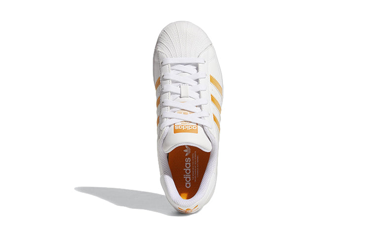 (GS) adidas Superstar J 'White Orange Rush' HP5404