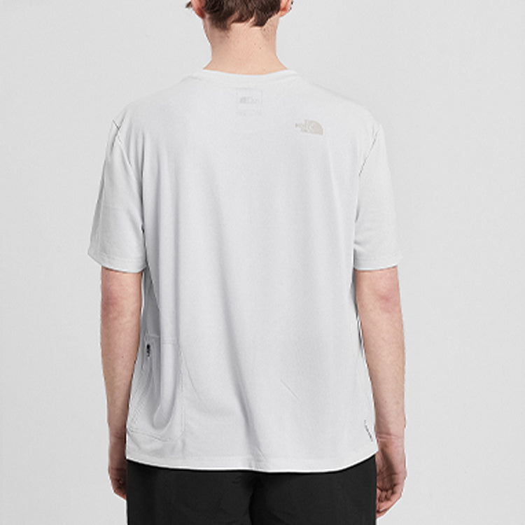 Men's THE NORTH FACE Quick Dry Outdoor hygroscopic Sweat-Wicking Short Sleeve White 46KX-2NK