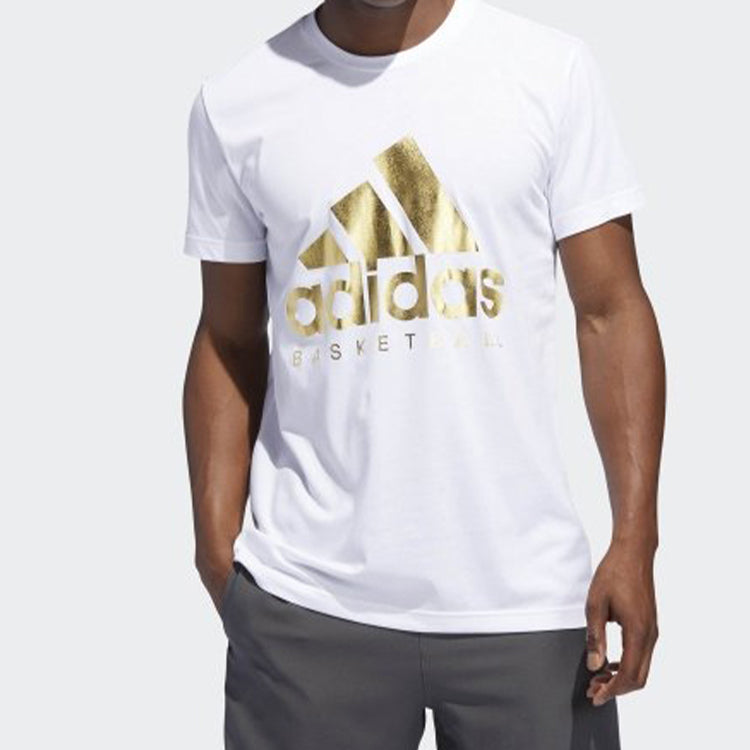 adidas Basketball Sports Round Neck Short Sleeve DX0297