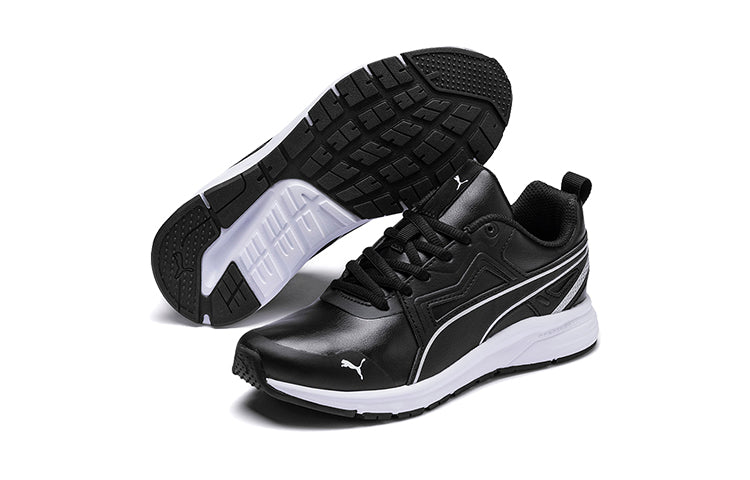 (GS) PUMA Pure Jogger Running Shoes Black/White 370665-01