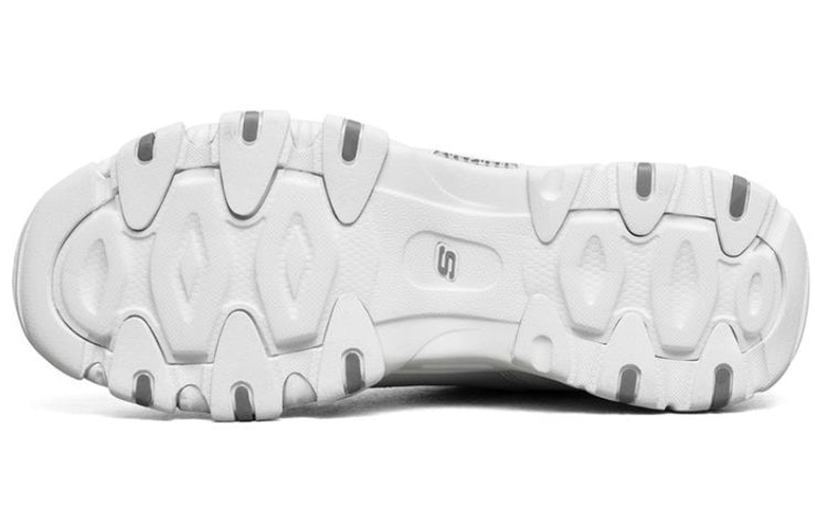 (WMNS) Skechers D Lites 2.0 Silver/White 88888397-WHT