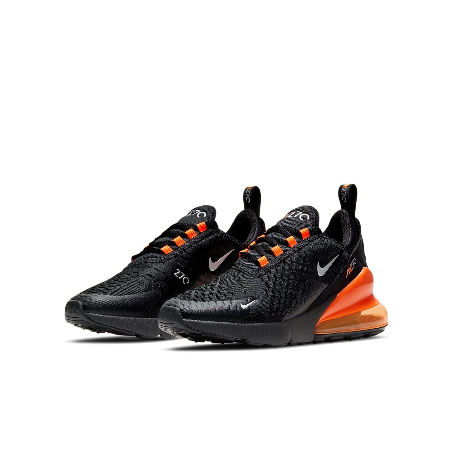 (GS) Nike Air Max 270 'Black Total Orange' DC9199-001