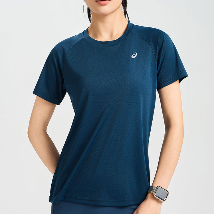 (WMNS) ASICS Inner Muscle Short Sleeve Top 'Thunder Blue' 2012D024-405