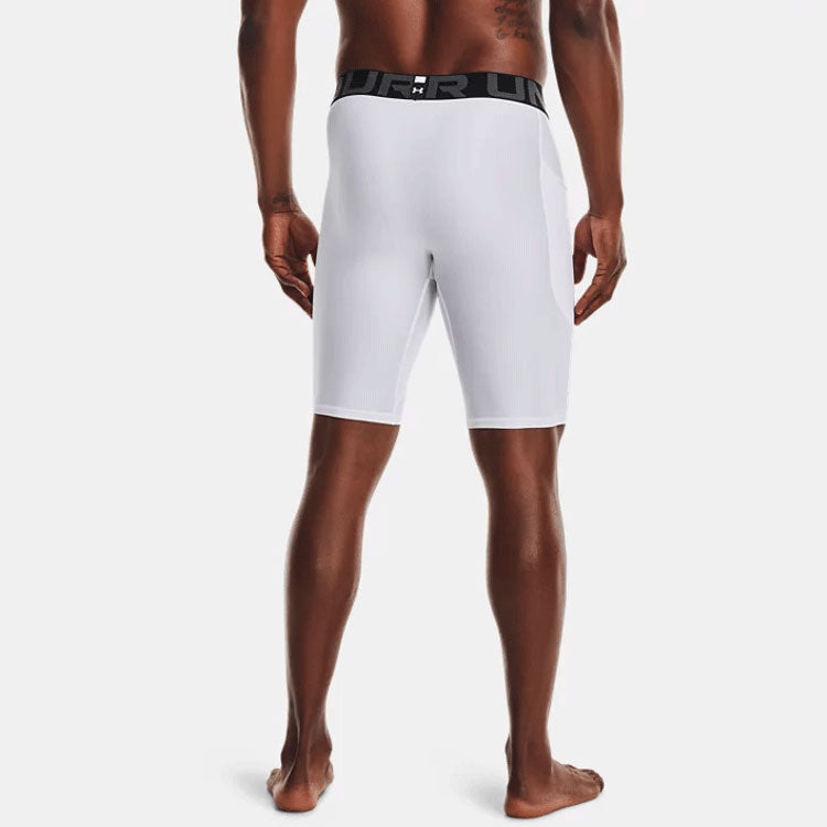 Under Armour HeatGear Pocket Long Shorts 'White' 1361602-100