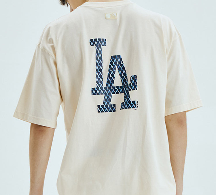 MLB Retro Series Los Angeles Dodgers Short Sleeve Unisex Ivory 31TSMA031-07I