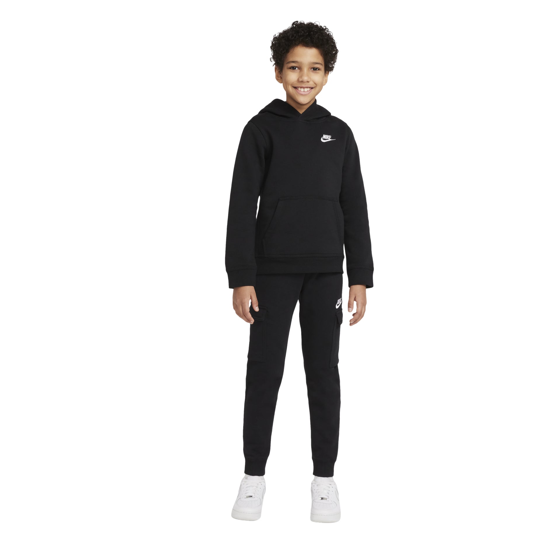 (GS) Nike Sportswear Club Cargo Sweatpants 'Black' CQ4298-010