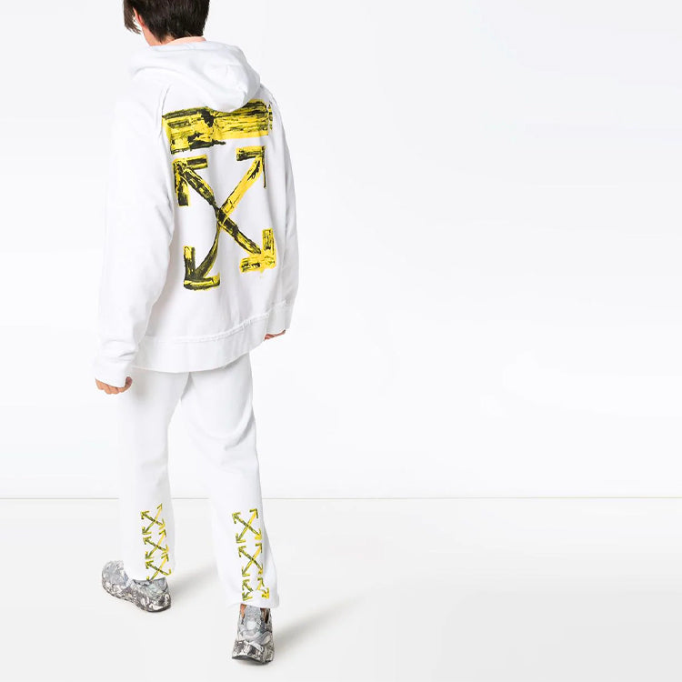 Off-White Arrow Gradient Drawstring Loose Fit White OMBB057F19E300100160