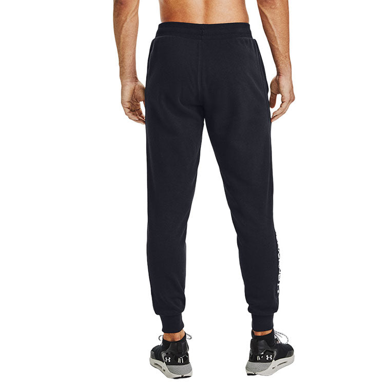 Under Armour Rival Wordmark Jogger Fleece Pants 'Black' 1360704-001