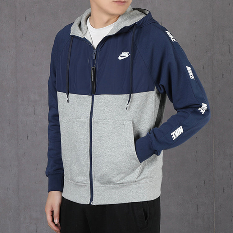 Nike As Sportswear Ce Fz Bb Hybri 'Navy Grey' CJ4416-410
