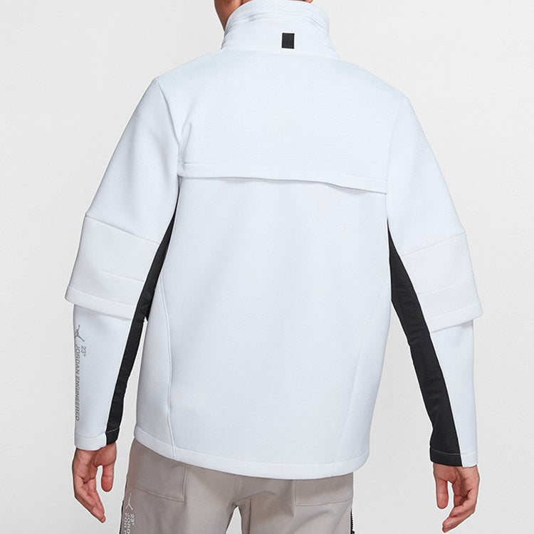 Air Jordan Air 23 Engineered Colorblock Zipper Stand Collar Jacket White BQ5766-100