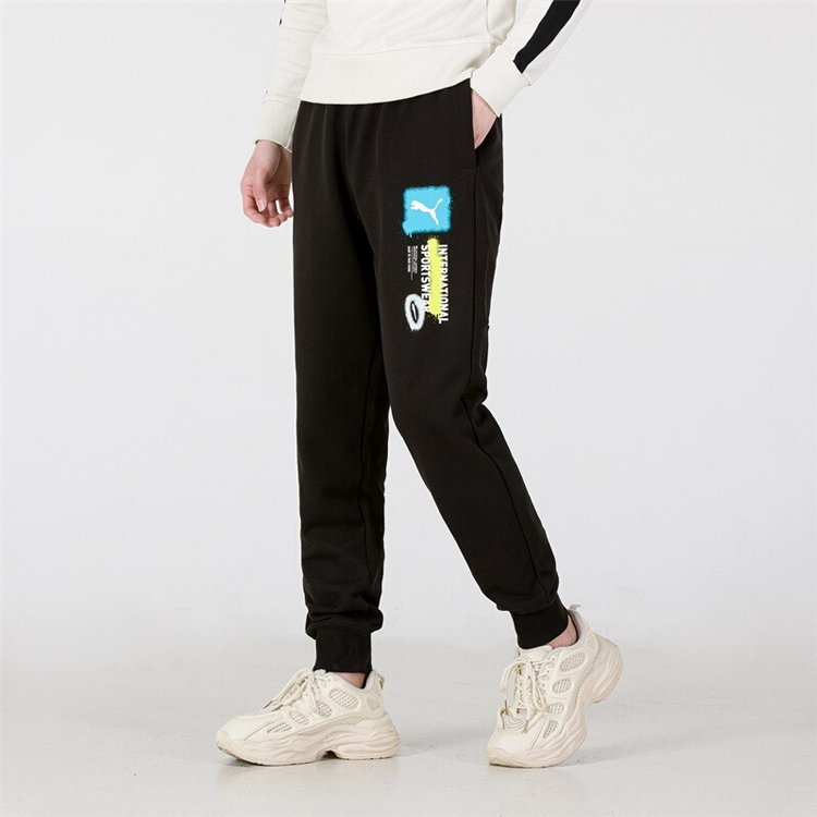 PUMA Logo International Sportswear Pants 'Black' 536306-01