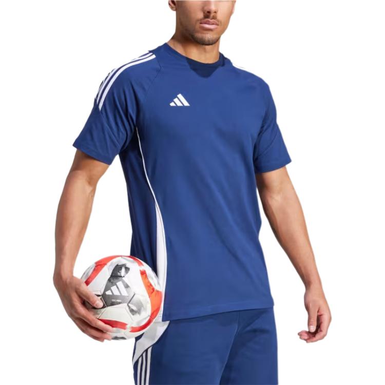 adidas Tiro 24 Sweat T-Shirt Asia Sizing 'Navy Blue' IR9347