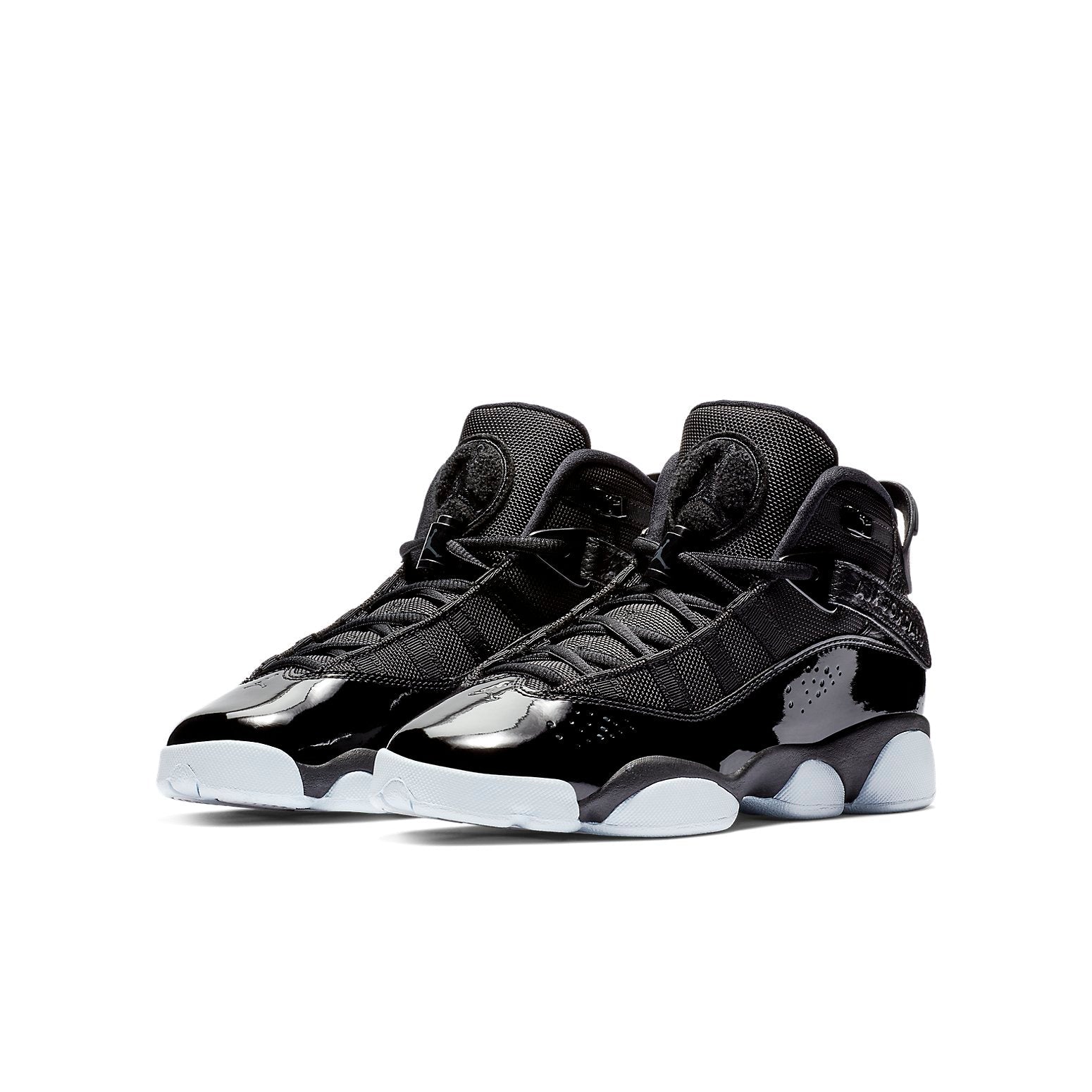 (GS) Air Jordan 6 Rings 'Black White' 323419-011