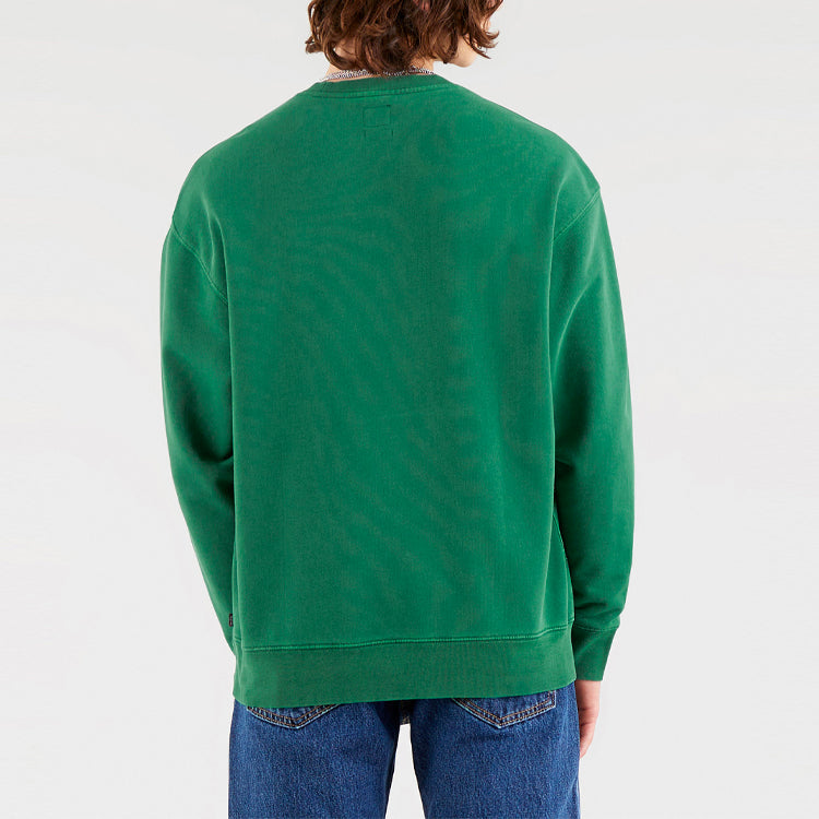 Men's Levis Logo Round Neck Pullover Green 38712-0014