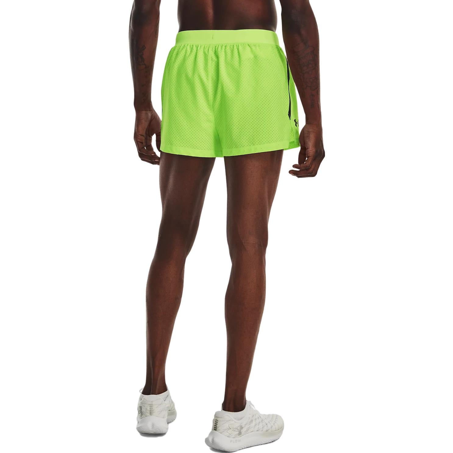 Under Armour Launch Split 3 inch Running Shorts 'Neon Green' 1377813-369