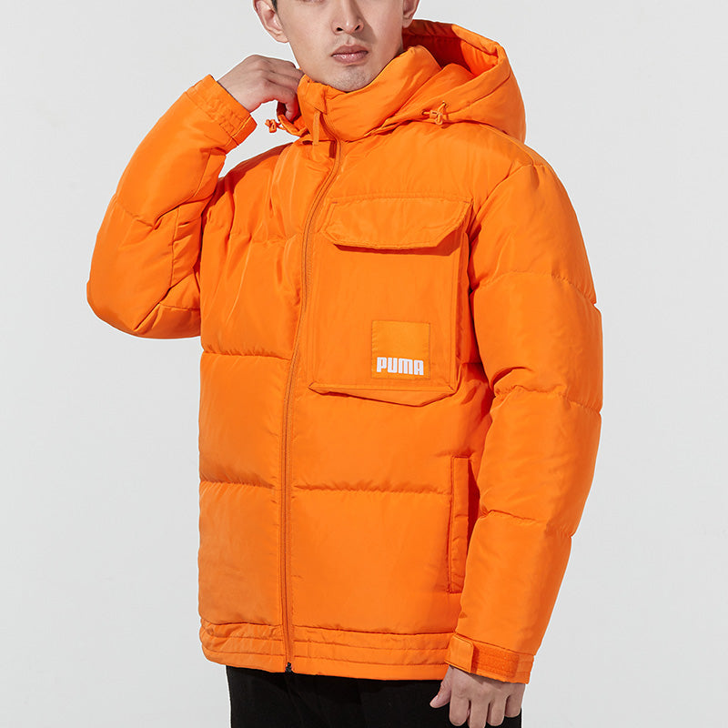 PUMA Hoodie Loose Down Jacket 'Orange' 532915-29