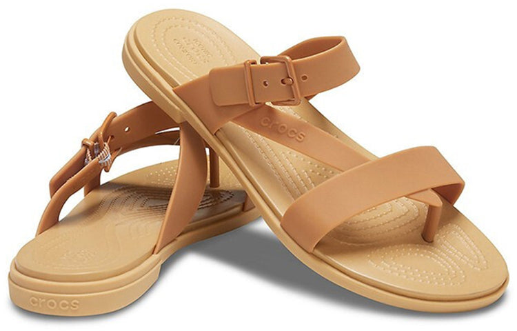 (WMNS) Crocs Casual Gold Color Slippers 206108-277
