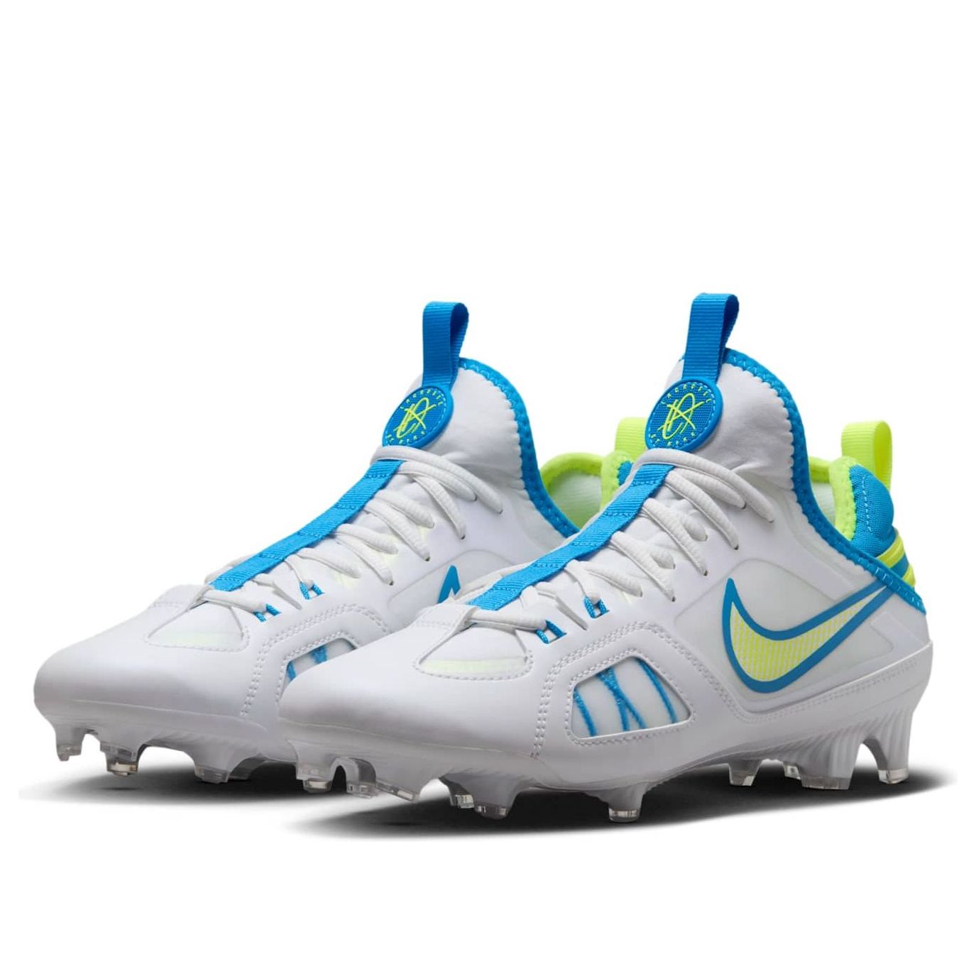 Nike Huarache 9 Varsity LAX SE 'White Volt Vivid Blue' FZ3620-100
