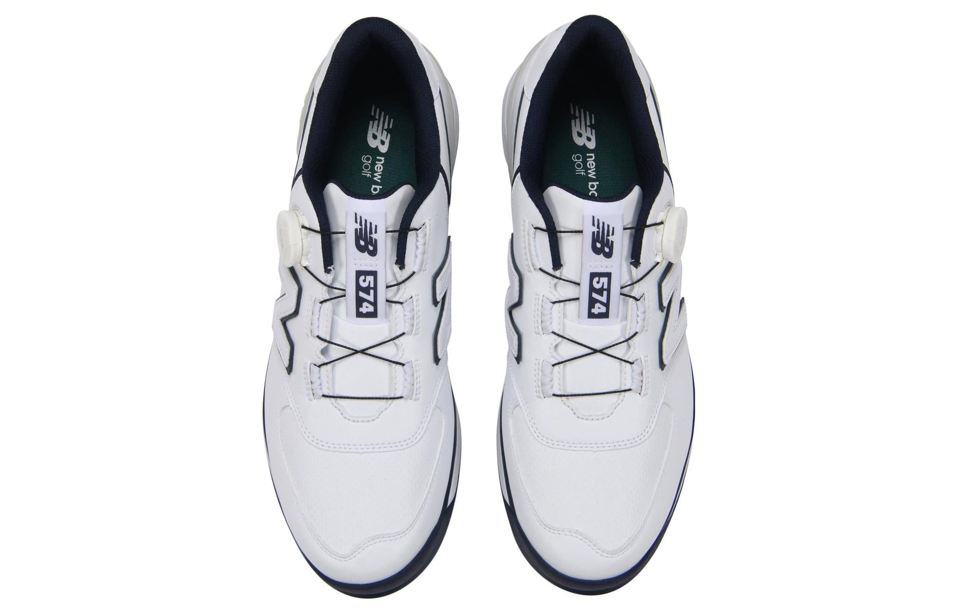 New Balance 574 Golf Shoes 'White Black Grey' UGBS574G