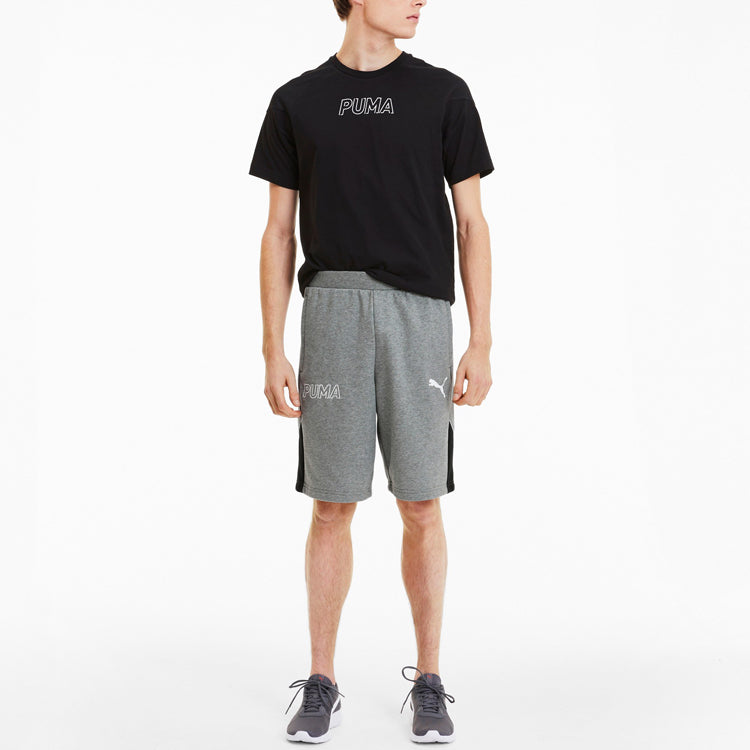 PUMA Logo Shorts 'Grey' 582838-03