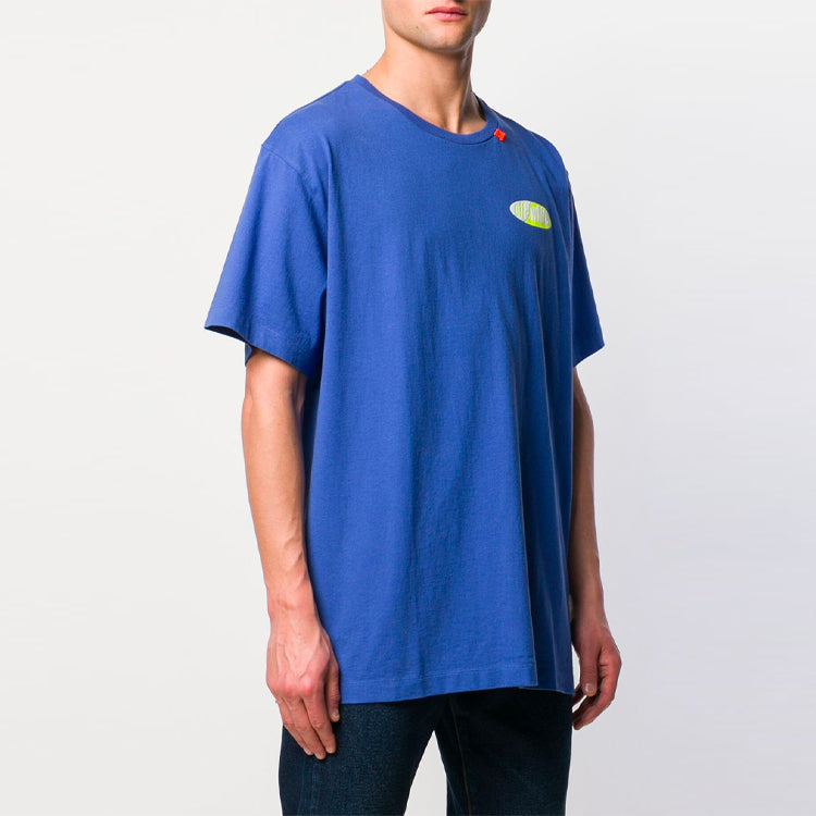 Off-White SS19 Arrows Oversize Short Sleeve T-Shirt 'Blue Neon Green' OMAA038S191850063060