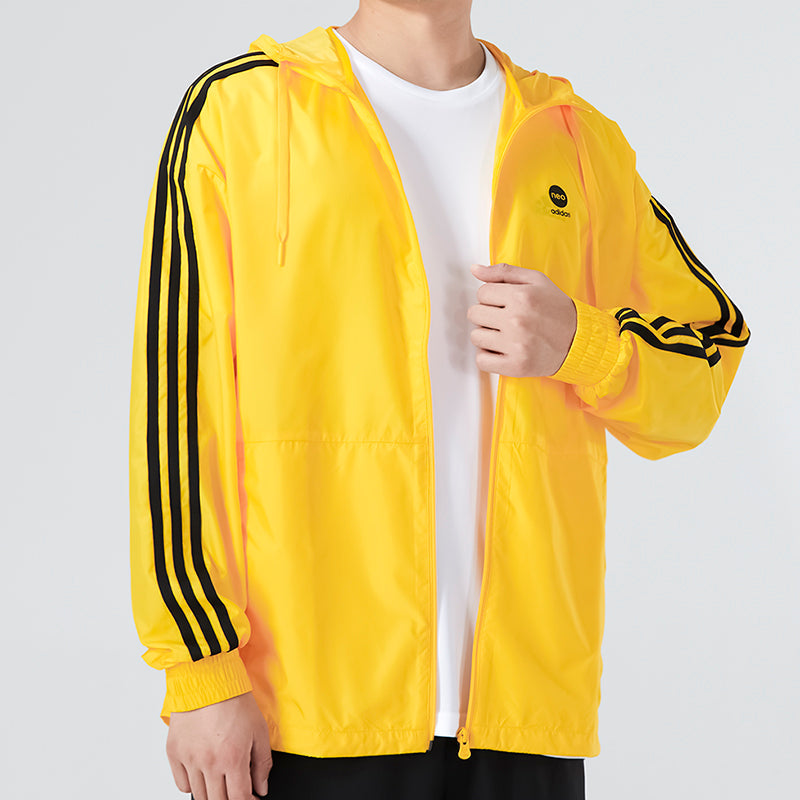 adidas Neo Essentials Windbreaker Jackets 'Yellow' HN6627