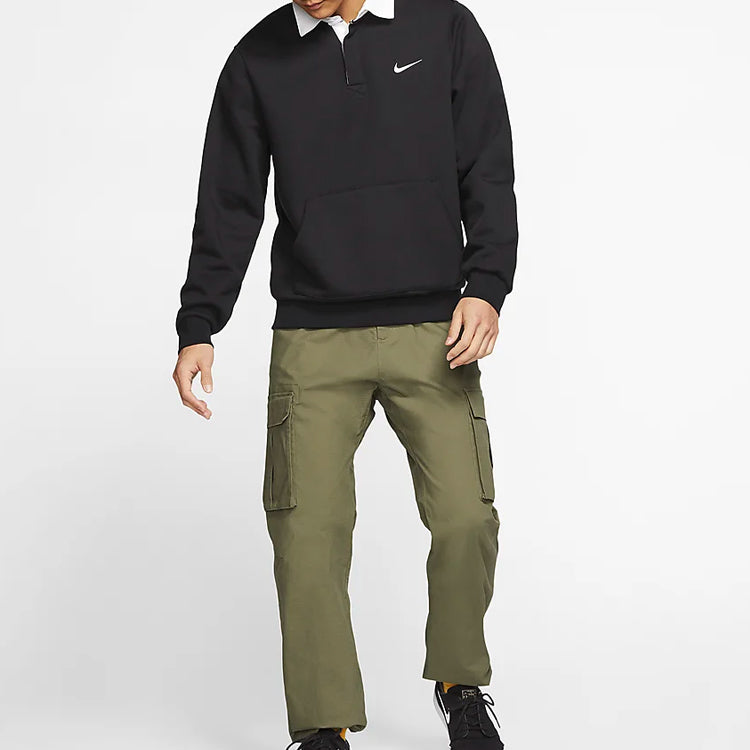 Nike SB Skateboard Fleece Skate Top 'Black White' CN5675-010