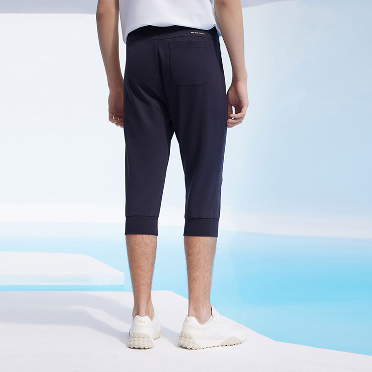 FILA Casual Sports Knit Cropped Pants Blue F11M122604F-NV