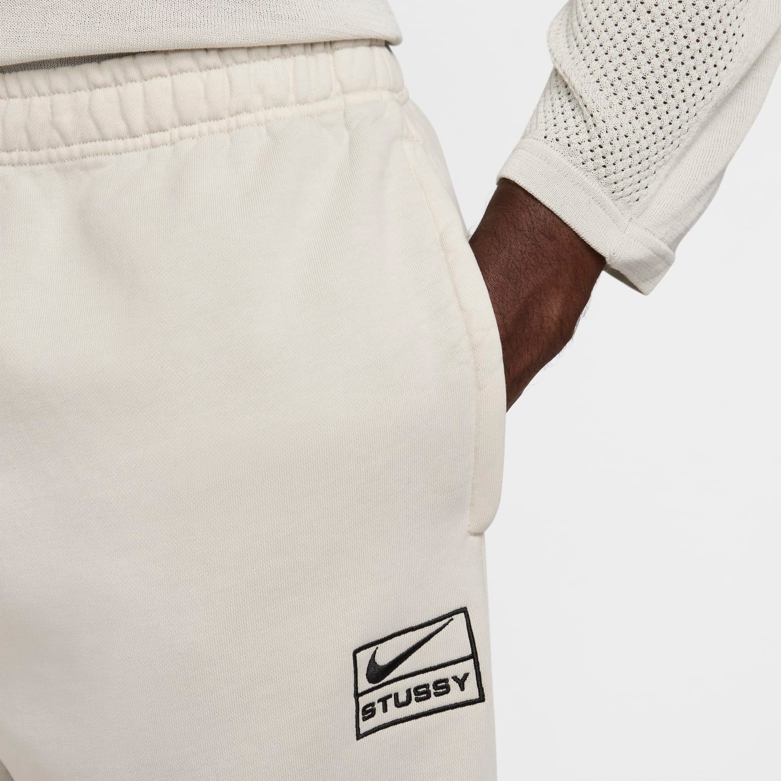 Nike x Stussy Washed Sweatpants 'Light Bone' FZ9992-072