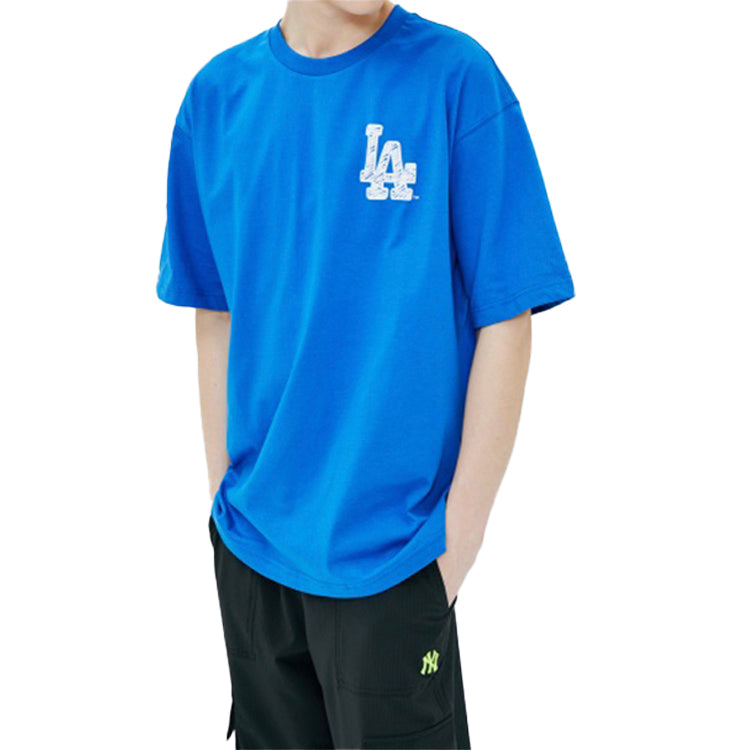 MLB Loose Graffiti Sports Short Sleeve Unisex Blue 31TS15031-07U