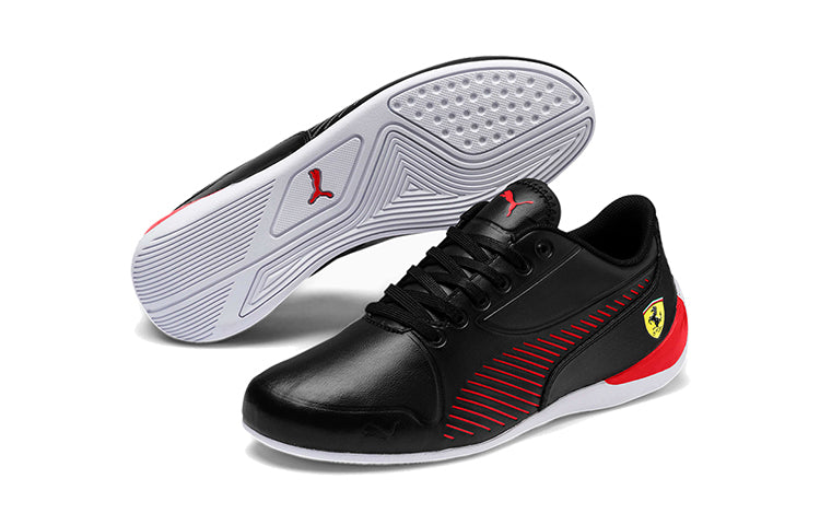 (GS) PUMA Ferrari Drift Cat 7s Ultra Low Top Running Shoes Black/White/Red 306426-01