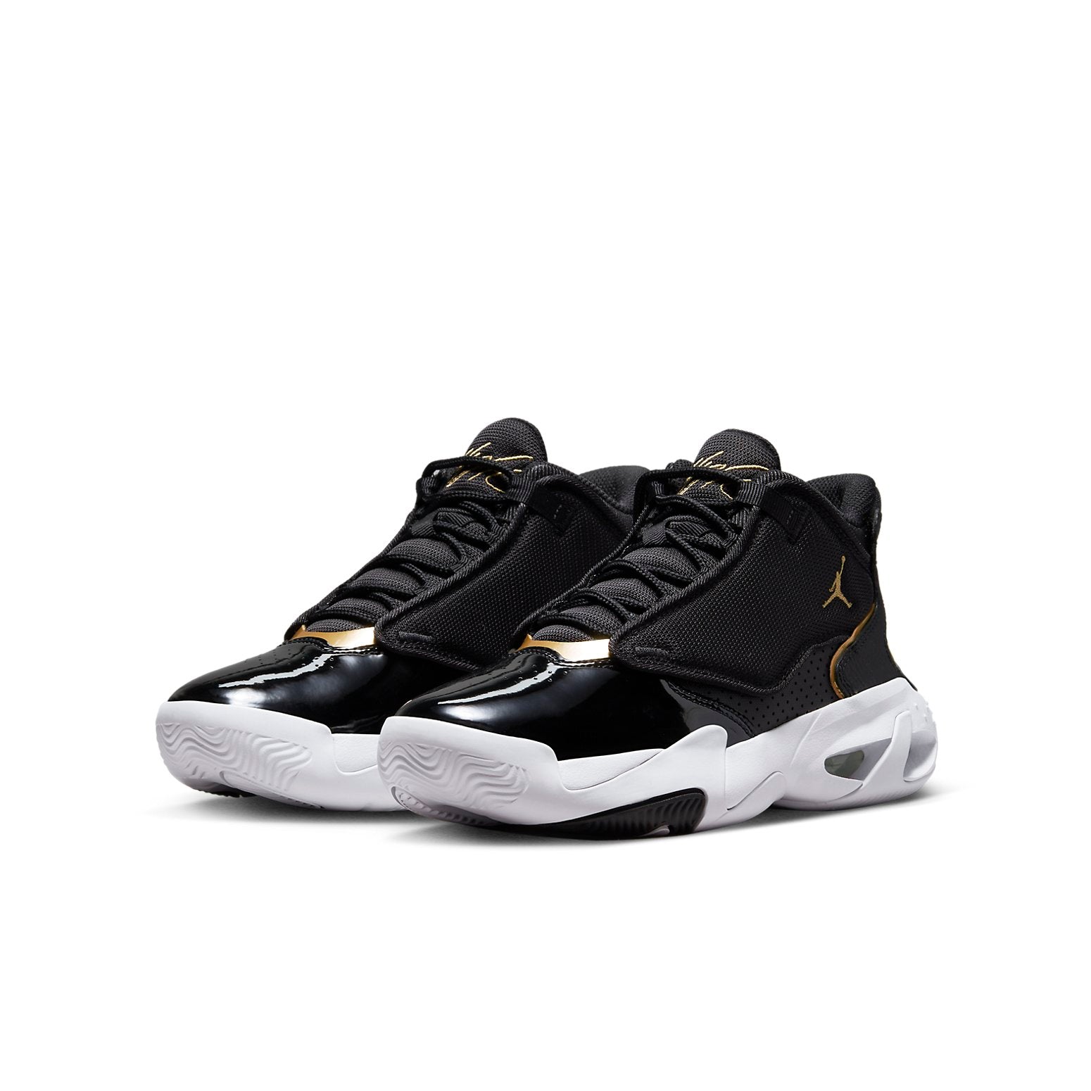 (GS) Air Jordan Max Aura 4 'Black Gold' DQ8404-007