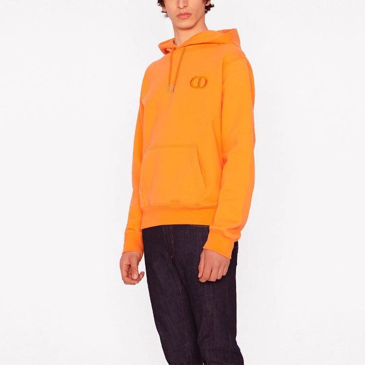 Men's DIOR Logo Embroidered Solid Color Orange 113J698A0531-C242