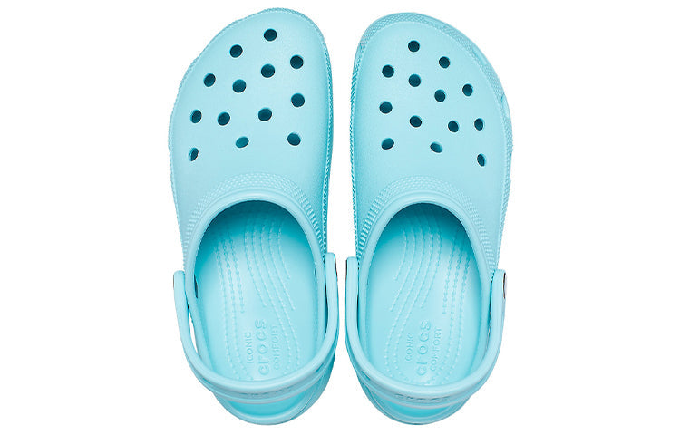 (WMNS) Crocs Classic Platform Clog 'Pure Water' 206750-4SS