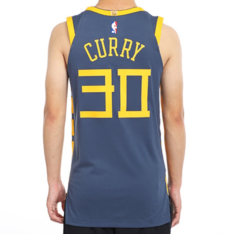 Nike NBA Golden State Warriors AU Player Edition Jersey Blue Gray AH6209-427